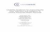 Usability Guidance for Improving the User Interface and ... · PDF fileUsability Guidance for Improving the User Interface and Adoption of Online ... utility (usefulness of ... online