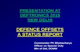 DEFENCE OFFSETS A STATUS  · PDF file‘Buy (Global) –Outright ... shall be subject to the laws of India. DETERMINATION OF VALUE ADDITION ... Electronics Communications 27