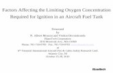 Factors Affecting the Limiting Oxygen Concentration ... · PDF fileFactors Affecting the Limiting Oxygen Concentration Required for Ignition in an Aircraft Fuel Tank ... – Energy
