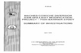 NACHES/COWICHE DIVERSION DAM SPILLWAY MODIFICATION PROJECT ... · PDF filer-93-6 naches/cowiche diversion dam spillway modification project-fish barrier study summary of investigations