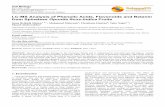 LC-MS Analysis of Phenolic Acids, Flavonoids and …article.sciencepublishinggroup.com/pdf/10.11648.j.cb.20170502.12.pdf · LC-MS Analysis of Phenolic Acids, Flavonoids and Betanin