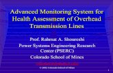 Advanced Monitoring System for Health Assessment of ... · PDF fileHealth Assessment of Overhead Transmission Lines ... Signal from Damaged Conductor-0.25-0.2-0.15-0.1-0.05 0 0.05