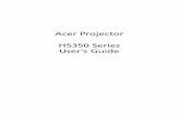 Acer Projector H5350 En · PDF fileeditions of this manual or ... Acer Projector H5350 Series Acer and the ... Unplug this product from the wall outlet and refer servicing to qualified