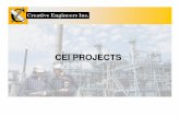 CEI PROJECTS - Creative Engineers, Inc. · PDF fileHigh temperature Batch Calciner designed and operated by CEI. • 850 Deg. C • 1 Millitorr Portable Helium leak checking system;