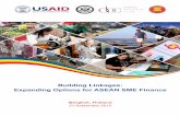 Building Linkages: Expanding Options for ASEAN SME · PDF fileBuilding Linkages: Expanding Options for ASEAN SME Finance. Building Linkages: Expanding Options for ASEAN SME ... and