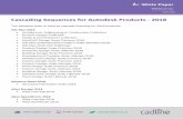 Cascading Sequences for Autodesk Products - 2018 · PDF file• PowerShape Standard 2018 • FeatureCAM Standard 2018 • PowerMill Standard 2018 . White Paper Reference: June 2017