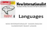 Languages - New Internationalist · PDF fileThis lesson: Grammar 1: word order in questions Speaking 1: discuss languages Reading 1: find the numbers Speaking 2: top languages Grammar