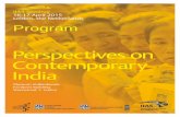 Program - Perspectives on Contemporary India - website - Perspectives on... · Program Perspectives on Contemporary India ... (National University of Singapore) ... as well as the