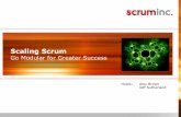 Scaling Scrum · PDF fileScaling Scrum Go Modular for Greater Success ... • Share several examples illustrating different ... minimal coordination