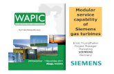 Modular service capability of Siemens gas turbines · PDF fileservice capability of Siemens gas turbines. ... 2 x SGT5-2000E 2 x 150 MW ... Modular service capability of Siemens