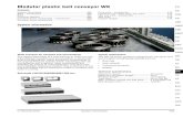Modular plastic belt conveyor WK PO - · PDF file · 2017-02-24Modular plastic belt conveyor WK ... and 1200 mm wide belt come equipped with guide clips ... The modular plastic belt