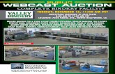 VALLEY TUESDAY, DECEMBER 16, 11:00 AM PST Support... · rosback, perforate machine, model 240, s/n 24089143 eastey shrink wrapper with tunnel and sealer. eastey tunnel et1608 l-bar