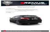 27-2016 PEUGEOT 308 GTI e - REMUS - the world leader in · PDF file · 2016-06-24REMUS product information 27-2016 PEUGEOT 308 GTI, type T9, ... REMUS sport exhaust with integrated