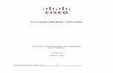 Cisco Systems 5508 Wireless LAN Controller · PDF fileRADIUS IKE session encryption key, IKE session authentication key, IPSec session encryption key, IPSec session authentication