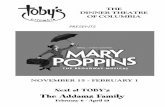 Next at TOBY’s The Addams Familytobysdinnertheatre.com/wp/wp-content/uploads/2017/... · Supercal (Bows) ... Credits: A Chorus Line (Richie), Guys and Dolls (Nathan Detroit), South