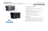 PRODUCT SPECIFICATIONS SYSTEM HEAT PUMP - …rileysales.com/.../prod_collection_sales_sheets/4hp14-100_0315.pdf · 4HP14 PRODUCT SPECIFICATIONS 14 SEER SPLIT SYSTEM HEAT PUMP FORM