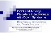 OCD and Anxiety Disorders in Individuals with Down … Amaria Anxiety and OCD in Down Syndrom… · OCD and Anxiety Disorders in Individuals with Down Syndrome ... are at increased