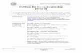 Petition for Conservatorship (Step 2) - California · PDF filePetition for Conservatorship (Step 2) Review the Handbook for Conservators before completing these forms. You can review