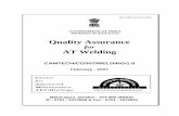 Quality Assurance GOVERNMENT OF INDIA MINISTRY OF …rdso.indianrailways.gov.in/works/uploads/File/Handbook on Quality... · Quality Assurance for AT Welding GOVERNMENT OF INDIA MINISTRY