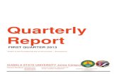Quarterly Report - Isabela State University Quarter Accomp... · Quarterly Report FIRST QUARTER 2013 ... INTRODUCTION_____ 1 INSTRUCTION ... SMS-Based Grade Evaluation System of Isabela