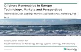 Offshore Renewables in Europe Technology, Markets · PDF fileOffshore Renewables in Europe Technology, Markets and Perspectives ... at 55 kW/m 120 m long, Ø 3,5m 2,7 GWh, ... 84 specialised
