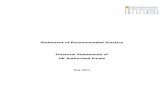 Statement of Recommended Practice Financial · PDF fileIMA - May 2014 SORP for Authorised Funds 1 Statement by the Financial Reporting Council The aim of the Financial Reporting Council