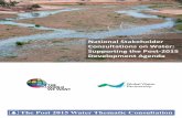 National Stakeholder Consultations on Water: · PDF file · 2013-05-17National stakeholder consultations on water: supporting the post-2015 development agenda w w w . g w p . o r