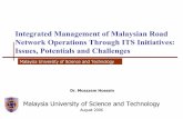 Integrated Management of Malaysian Road Network · PDF fileOverview of Klang Valley Regional Highway Transport ... Accident and air pollution problem are also major concerns ... Vehicle