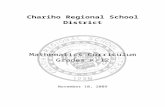 Chariho Regional School · Web viewChariho Regional School District Mathematics Curriculum Grades K-12 Table of Contents Section One Page Task Force Membership 2 Epistemological Foundations