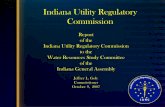 Indiana Utility Regulatory Commission - IN.gov · PDF fileIndiana Utility Regulatory Commission to the Water Resources Study Committee of the Indiana General Assembly Jeffrey L. Golc