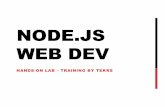 NODE.JS WEB DEV - work.tekrs.com.s3.amazonaws.comwork.tekrs.com.s3.amazonaws.com/Node.js Hands-on Lab Introductory... · • Tech training . PREPARING FOR CLASS • Class Notes: TEKRS.COM