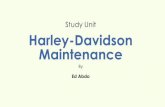 Study Unit Harley-Davidson Maintenance - · PDF fileprocedures as they pertain to the Harley-Davidson V-twin motorcycle. ... and final drive system. ... came with a fully enclosed