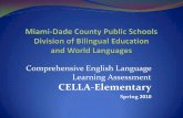 Comprehensive English Language Learning …bilingual.dadeschools.net/BEWL/pdfs/CELLA_10_EL.pdfWriting Speaking may be administered at any time. 6. ... CELLA Assessment Level A1 Grades