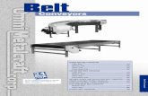 Conveyors - Omni Metalcraft Corp. · PDF fileBelt Conveyors - 143 - Conveyors Belt SLIDER BED BELT CONVEYOR Light Duty ... driven to allow lower top of belt. Tail Pulley