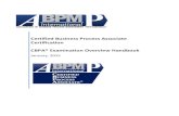 Certified(Business(Process(Associate( Certification c.ymcdn.com/sites/ · PDF file · 2015-01-26Certified(Business(Process(Associate(Certification (CBPA®(ExaminationOverview(Handbook!