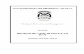 Faculty of Commerce and Management Syllabusapps.nmu.ac.in/syllab/Commerce and Management/2014... · Faculty of Commerce and Management Syllabus ... First Year BCA– ( Sem I & II