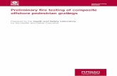 RR950 - Preliminary fire testing of composite offshore ... · PDF filePreliminary fire testing of composite offshore pedestrian gratings ... Policy File Memorandum on the use of fiber