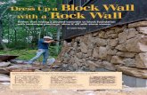 Dress Up a Block Wall with a Rock Wallcloud.chiefarchitect.com/1/pdf/magazine-articles/dress-up-a-block...Random rubble has no visible ... a powder-actuated nail gun or with masonry