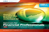 Financial Professionals - AMA Management Training ... t predict the future— outsmart it! Financial Professionals PLUS Purchasing/ContractManagement Seminars Seminars for SEPTEMBER