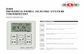 D4H Infrared Panel Heating System Thermostat - TZ Austria · PDF fileD4H INFRARED PANEL HEATING SYSTEM THERMOSTAT USER MANUAL 1. CONTROL FEATURES: Up/down buttons: for selecting menu