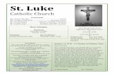 St. Luke · PDF fileSacred Heart of Mary: ... Our Parish is united with Our Lady of Hope Church in Dundalk as ... Dan Molino, Jay Rydzewski, Edward