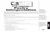 Poetry Interpretation - University Interscholastic … Interpretation ... • (Region) “No-Show” forms ... sheet, instructions for judging and poetry category descriptions. one