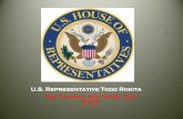 U.S. Representative Todd Rokita · PDF fileNew Debt on the Credit Card: $6,800 Annual Family Spending: $34,500 Outstanding ... •Get government out of the way of free markets and