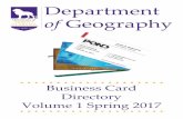 Business Card Directory - University of North Alabama Geography... · UNA Department of Geography Alumni Business Card Directory ... 100 Ashford Center North Suite 501 Atlanta, ...