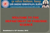 An Introduction to Forensic Science - ggu.ac.in Show of the... · research in wide forensic areas, such as ballistics, toxicology, psychology, genomics, questioned document and chemistry.