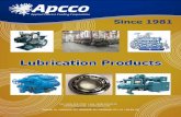55555 APCCO LubricationProduct Brochure 1214apcco.net/userfiles/files/APCCO_LubricationProduct_Brochure_02-15.pdfof refrigeration lubricants has been speciﬁcally formulated to provide