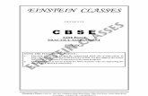 C B S E - einstein classeseinsteinclasses.com/P_Assgn.pdf · C B S E XIIth Board ... JEE-ADVANCE /JEE-MAIN/BITS/PMT/AIIMS. We also support the School Syllabus & XIIth Board Preparation
