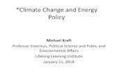 Climate Change and Energy Policy - uwgb.edu · PDF fileimplications of climate change, esp. refugee movement ... •Public has been influenced by the climate denial movement, energy