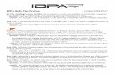IDPA Rules Clarifications version 2014-12-17 Rules Clarifications version 2014-12-17 01- Our main goal is to test the skill and ability of the individualThe Founding Concepts of IDPA