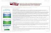 News from Institute of Professional Bookkeepers of …c.ymcdn.com/sites/ from Institute of Professional Bookkeepers of Canada 11 ... The Institute of Professional Bookkeepers of Canada